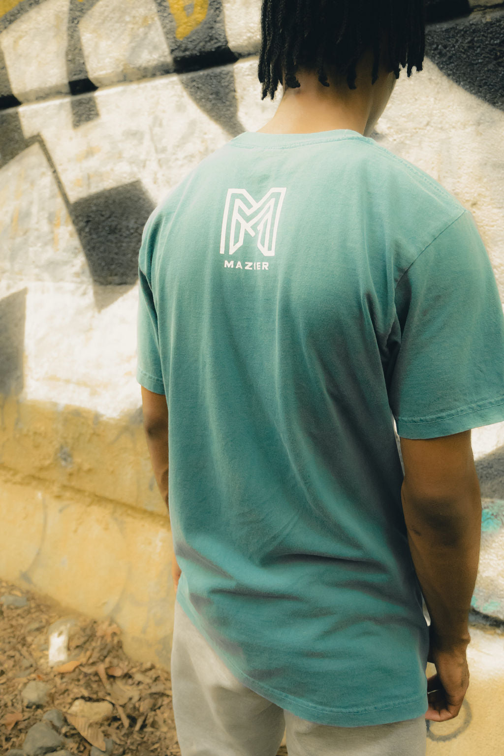 “Lost in Mazier”Denim Blue t-shirts